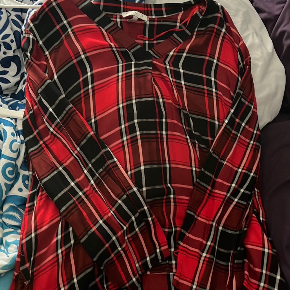 Light Weight, Red plaid shirt